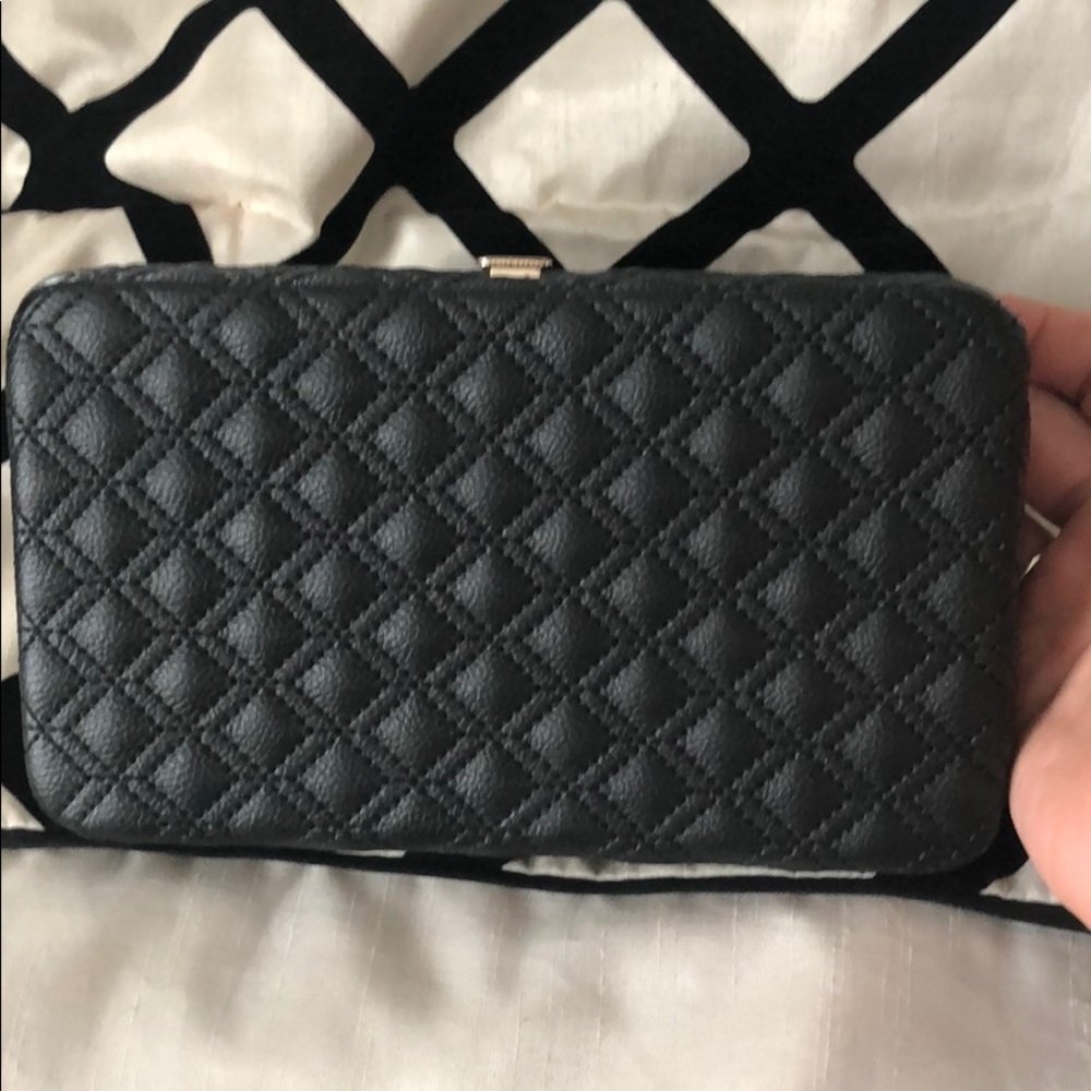 Black Quilted Clutch